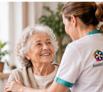 AssistBaix acompanyant una persona gran